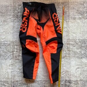 ANSR‎ Motocross Dirt Bike Riding Pants Y24 Orange Black Motorcycle MX Racing